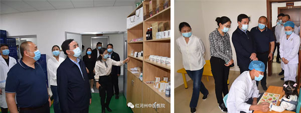 省卫生健康委副主任白松率队到红河州中医医院调研指导工作(图2)